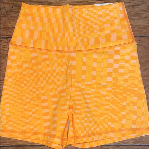 aerie Pants - Offline by aerie hi-rise biker shorts in orange women’s medium NWT